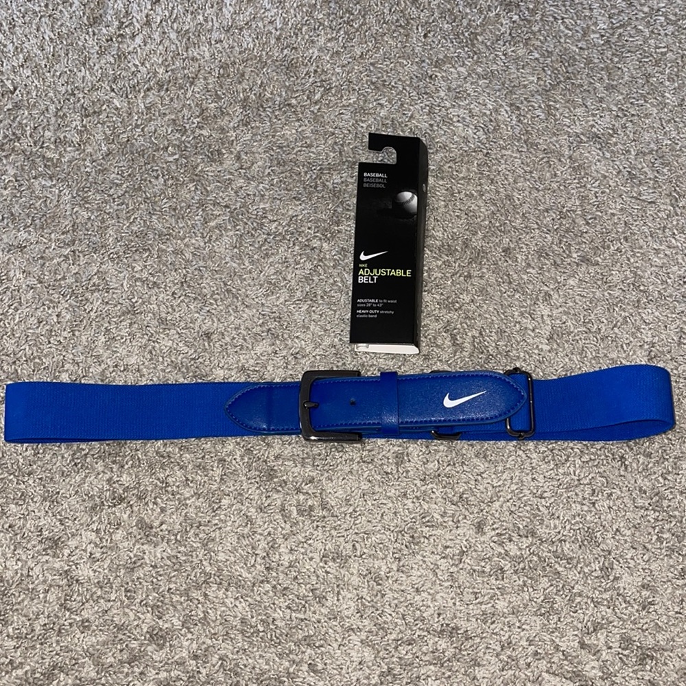Baseball Blue Nike Adjustable Belt